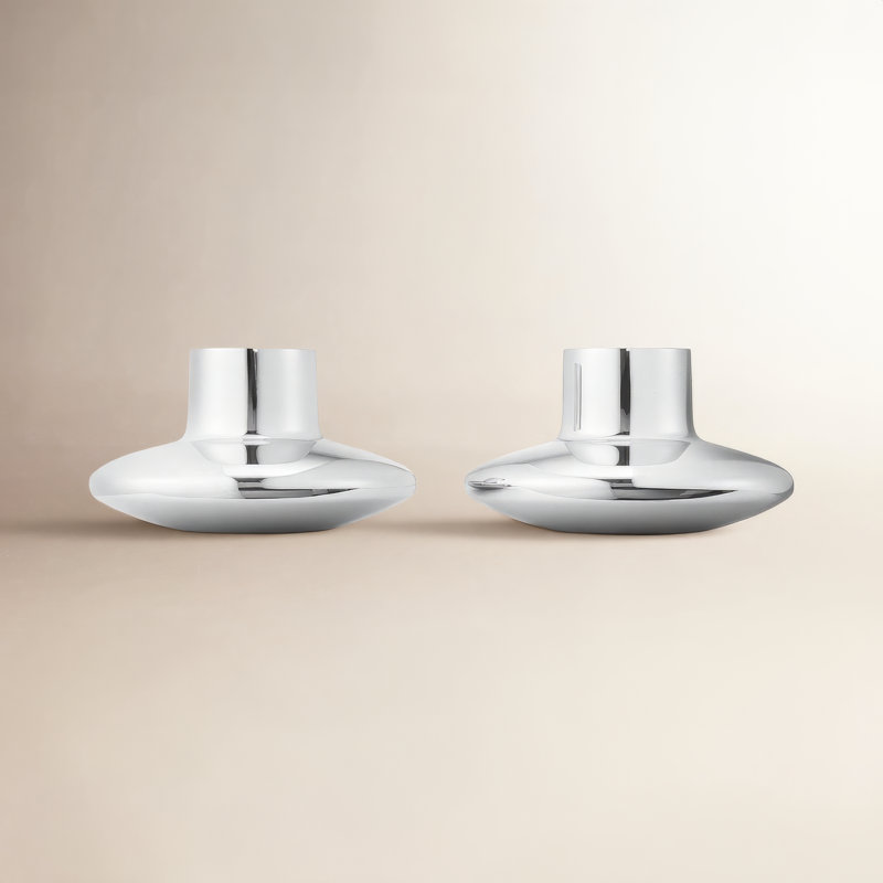 Georg Jensen Henning Koppel Small Stainless Steel Candlestick